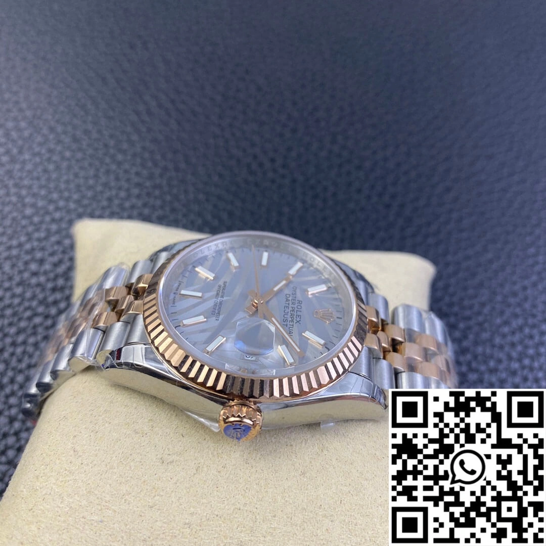 Rolex Datejust M126231-0031 EW Factory Silver Palm Leaf Pattern Dial Sophisticated 670