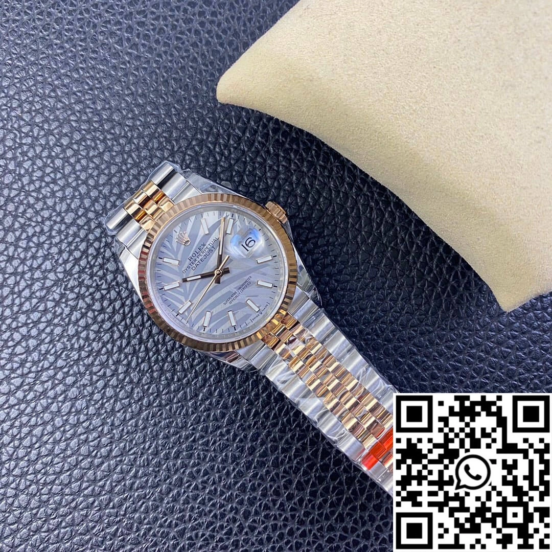 Rolex Datejust M126231-0031 EW Factory Silver Palm Leaf Pattern Dial Sophisticated 670