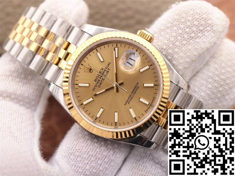 Rolex Datejust M126233-0015 EW Factory Champagne Dial Minimalist 659