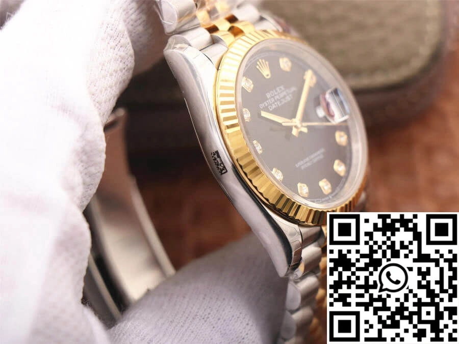 Elegant Rolex Datejust M126233-0021 EW Factory Diamond Black Dial 669