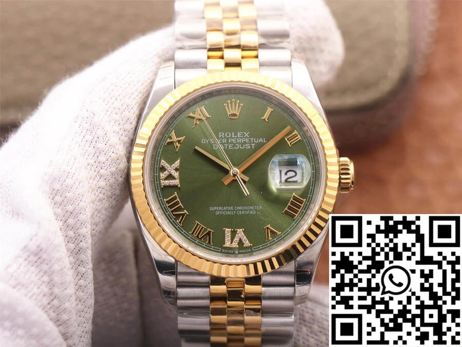 AllSeason Rolex Datejust M126233-0025 EW Factory Olive Green Dial 688