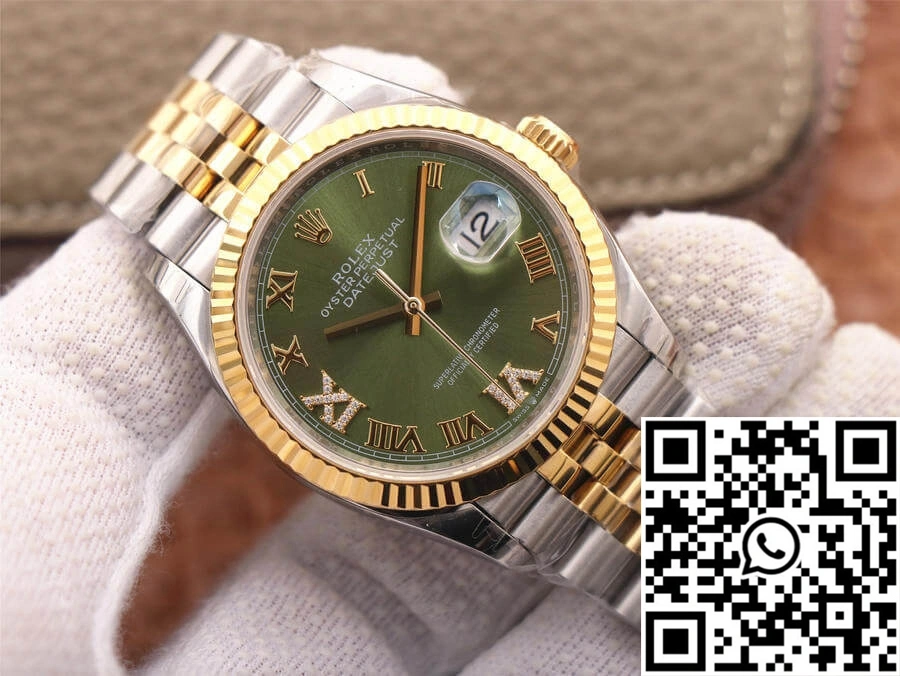 AllSeason Rolex Datejust M126233-0025 EW Factory Olive Green Dial 688