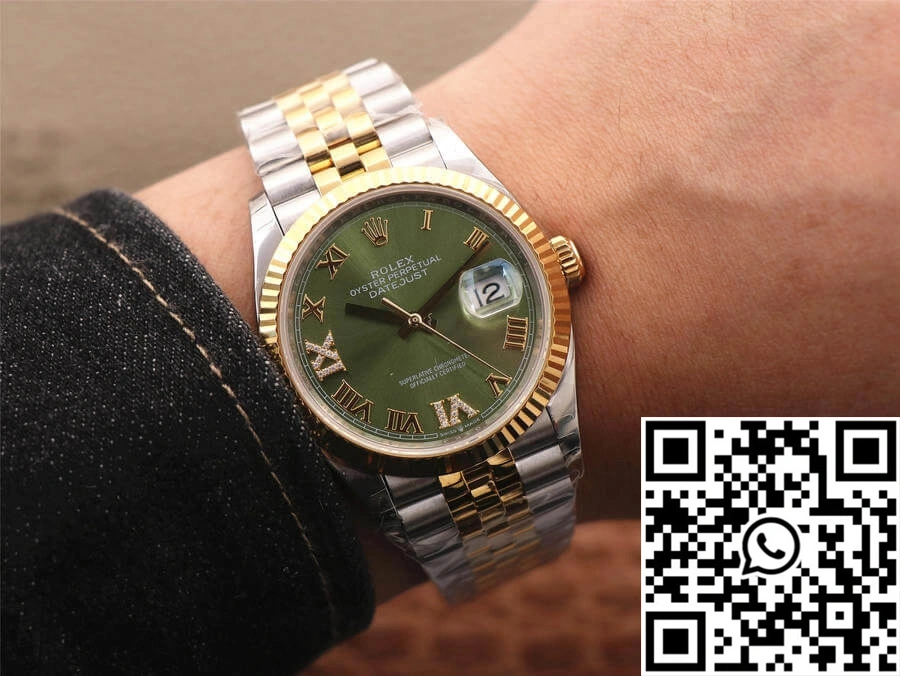 AllSeason Rolex Datejust M126233-0025 EW Factory Olive Green Dial 688