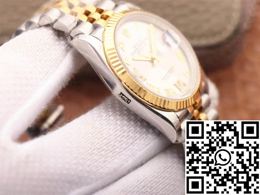 Rolex Datejust M126233-0031 EW Factory Yellow Gold Diamond Dial Stylish 747