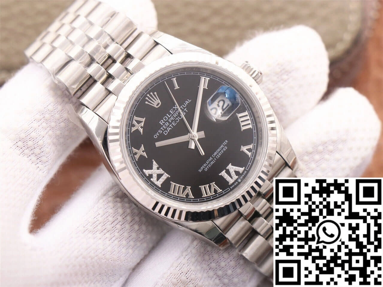 Rolex Datejust M126233 EW Factory Black Diamond-set Dial Neat 680