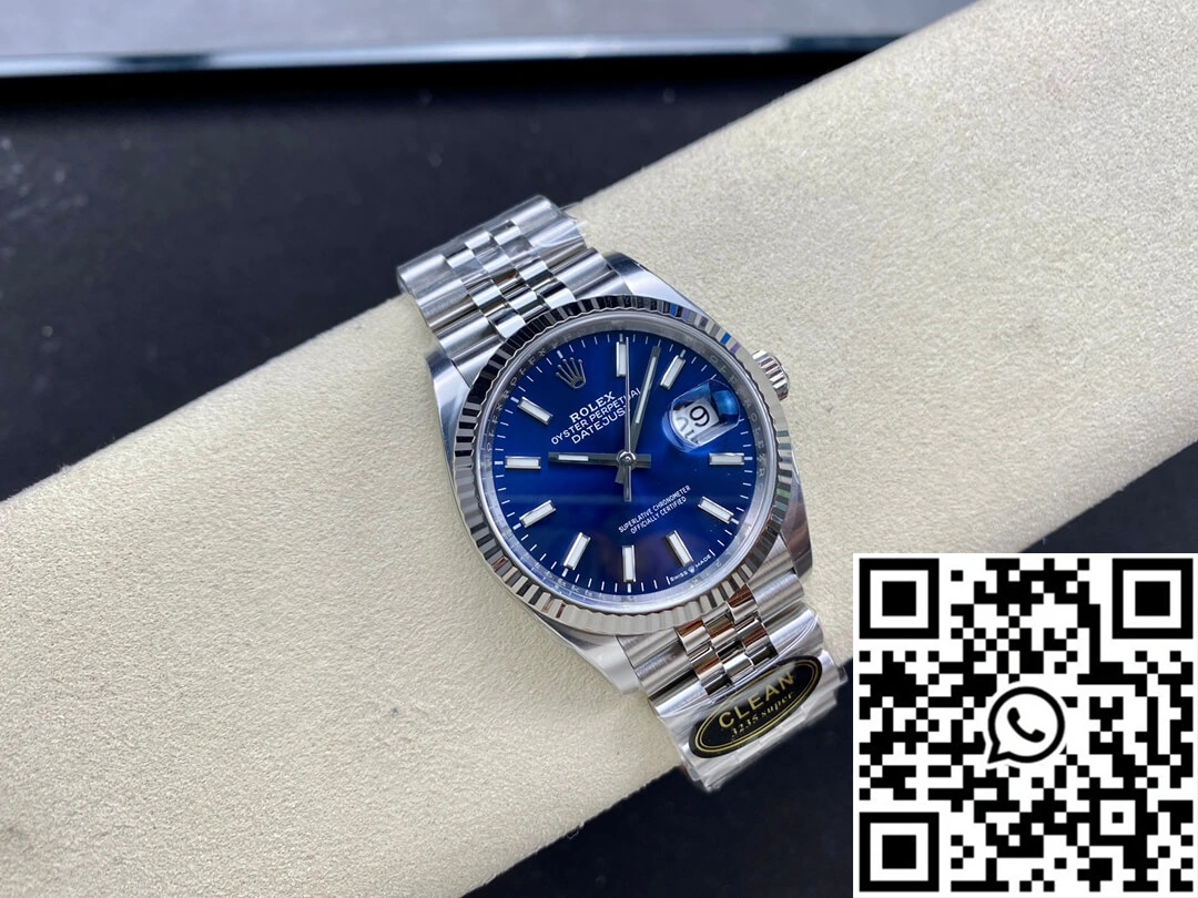 SportInspired Rolex Datejust M126234-0017 36MM Clean Factory Blue Dial 691