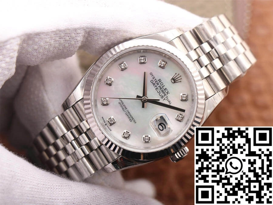 Rolex Datejust M126234-0019 EW Factory White Mother-Of-Pearl Dial WrinkleFree 849