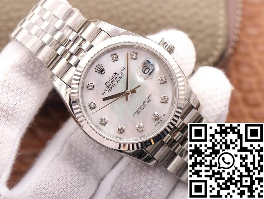 Rolex Datejust M126234-0019 EW Factory White Mother-Of-Pearl Dial WrinkleFree 849