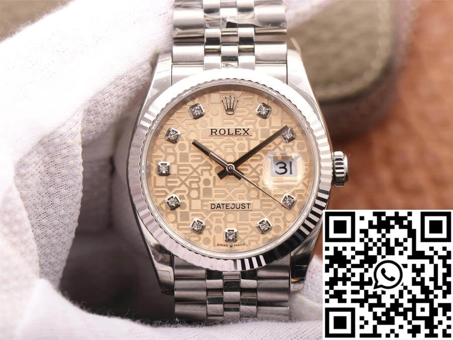 Rolex Datejust M126234-0023 36MM EW Factory Diamond-Studded Dial Unisex 721