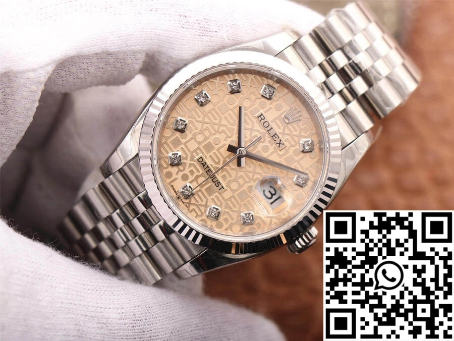 Rolex Datejust M126234-0023 36MM EW Factory Diamond-Studded Dial Unisex 721