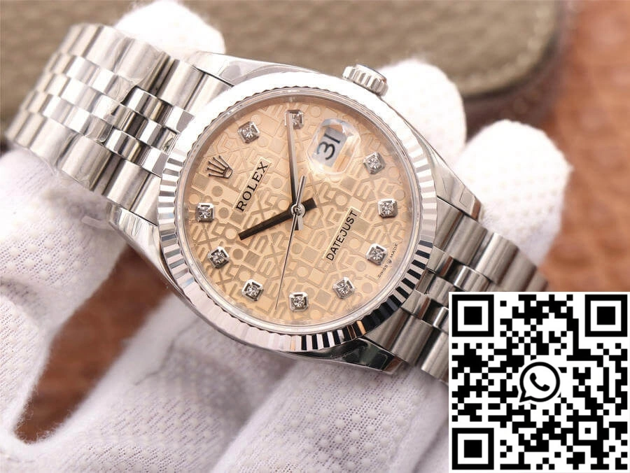 Rolex Datejust M126234-0023 36MM EW Factory Diamond-Studded Dial Unisex 721