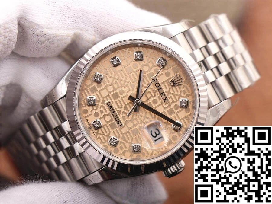 Rolex Datejust M126234-0023 36MM EW Factory Diamond-Studded Dial Unisex 721