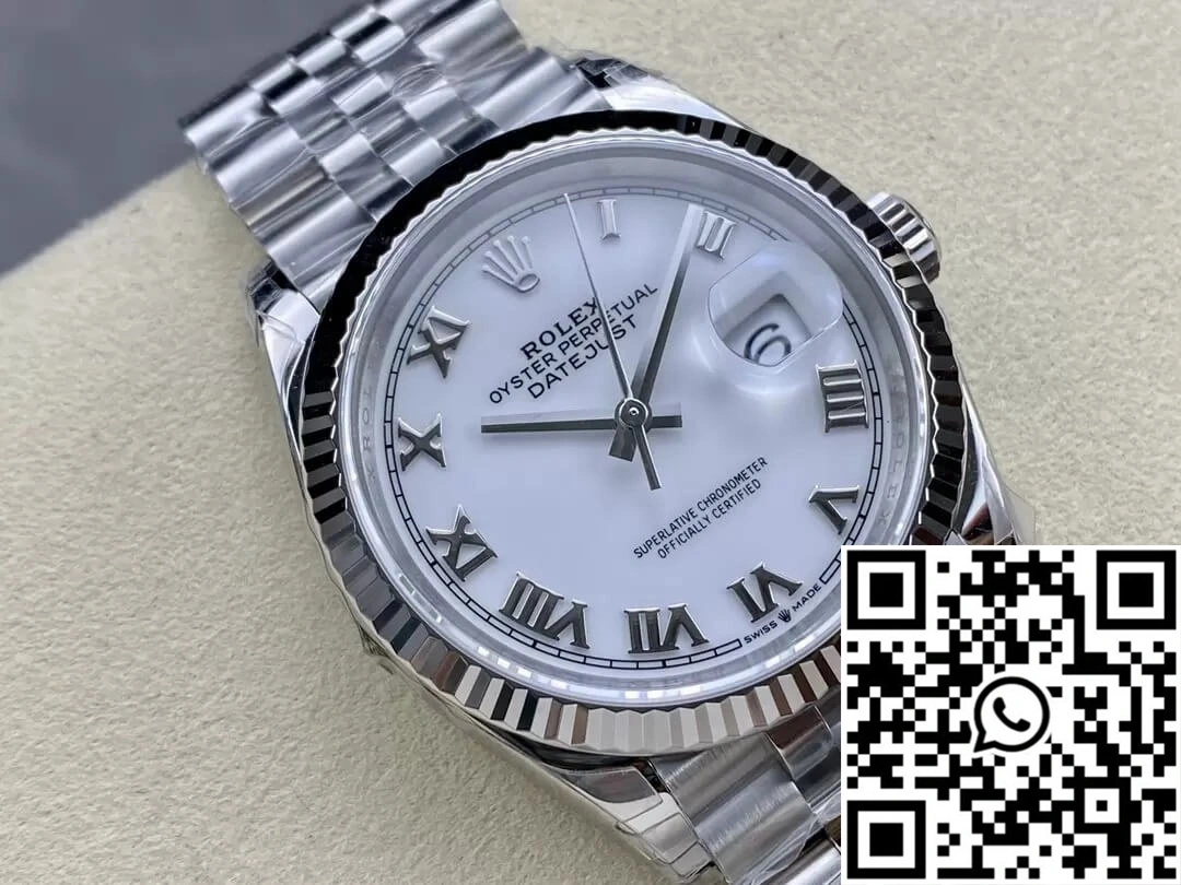 Rolex Datejust M126234-0025 36MM VS Factory White Dial TechFriendly 715