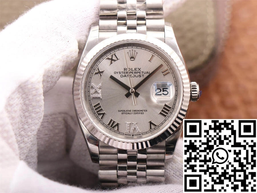 Rolex Datejust M126234-0029 EW Factory Diamond Silver Dial Trendsetting 757