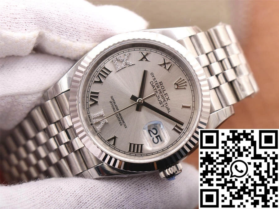 Rolex Datejust M126234-0029 EW Factory Diamond Silver Dial Trendsetting 757