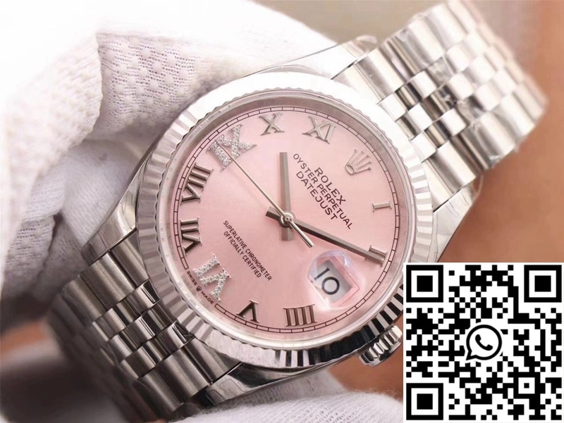 Rolex Datejust M126234-0031 EW Factory Pink Dial TopPick 725