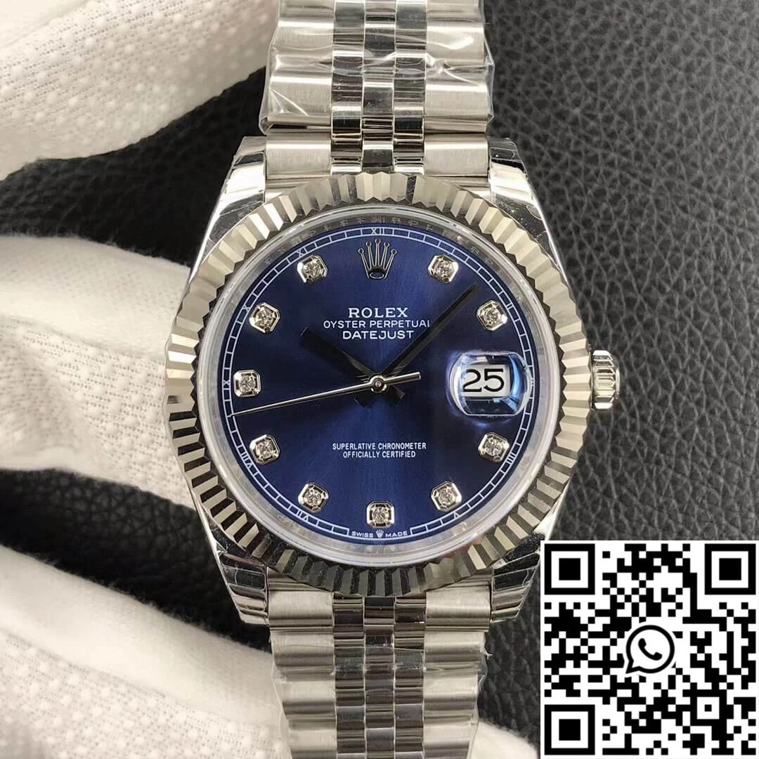 Affordable Rolex Datejust M126234-0037 EW Factory 18ct White Gold 762