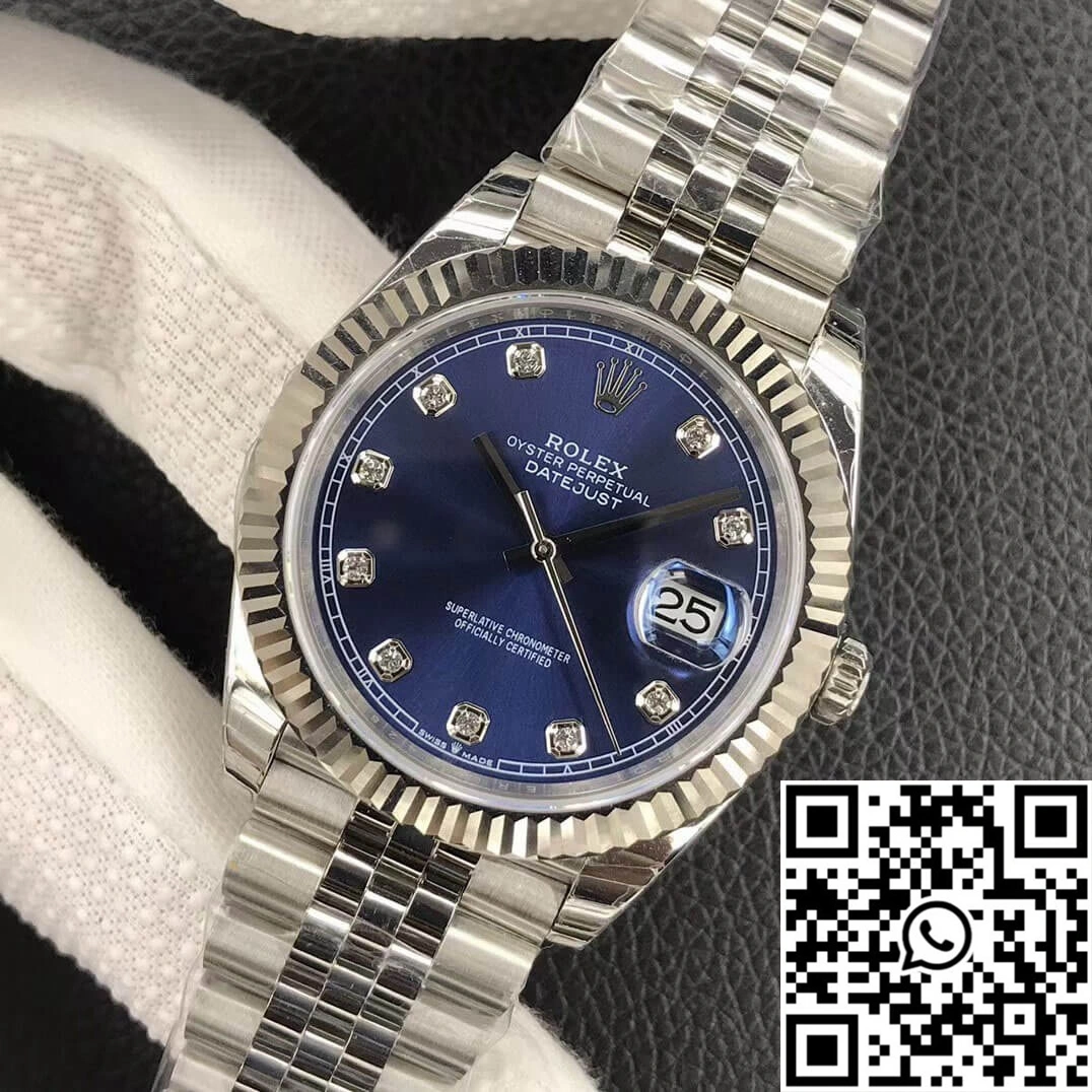 Affordable Rolex Datejust M126234-0037 EW Factory 18ct White Gold 762
