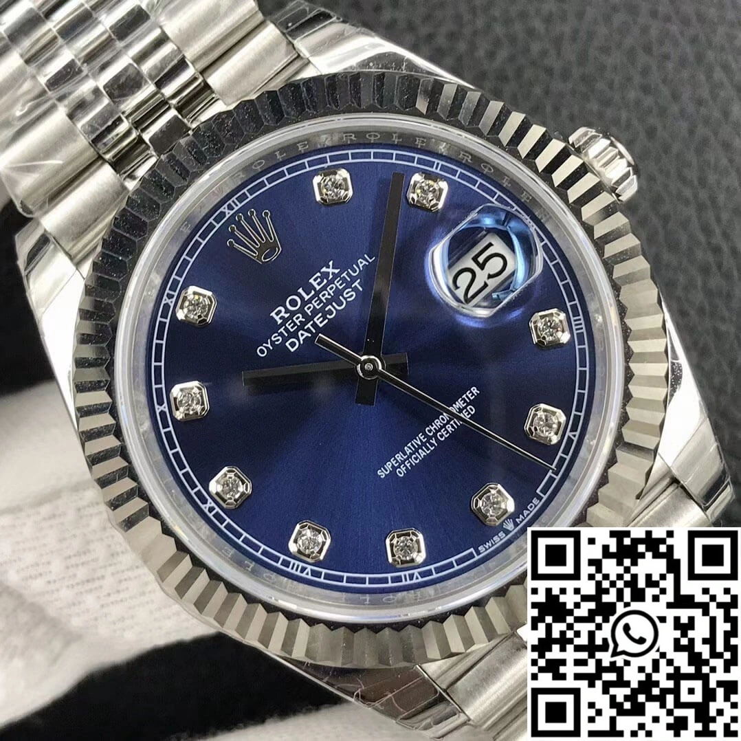 Affordable Rolex Datejust M126234-0037 EW Factory 18ct White Gold 762