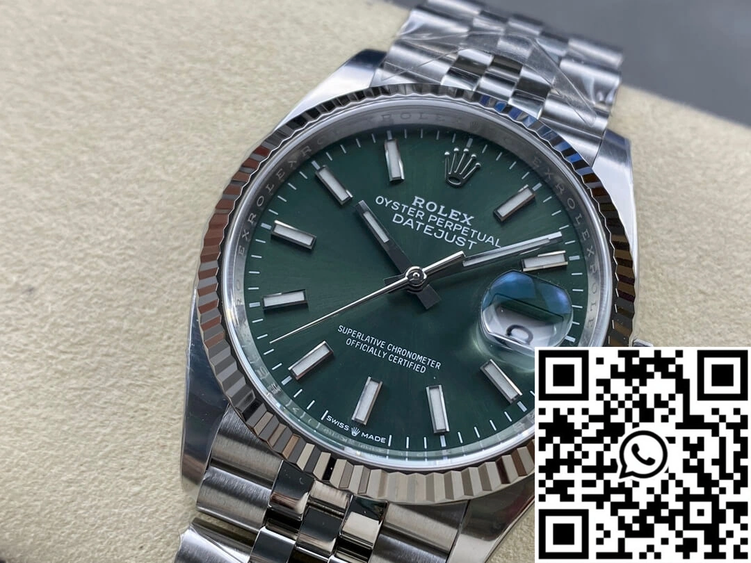 Rolex Datejust M126234-0051 36MM Clean Factory Green Dial Durable 718