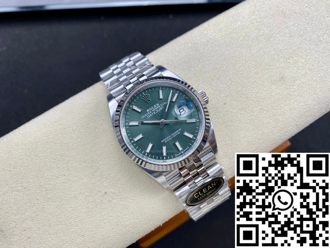 Rolex Datejust M126234-0051 36MM Clean Factory Green Dial Durable 718