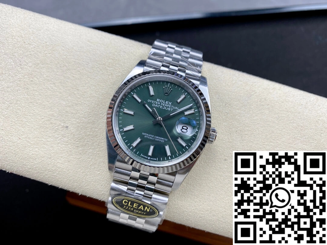 Rolex Datejust M126234-0051 36MM Clean Factory Green Dial Durable 718