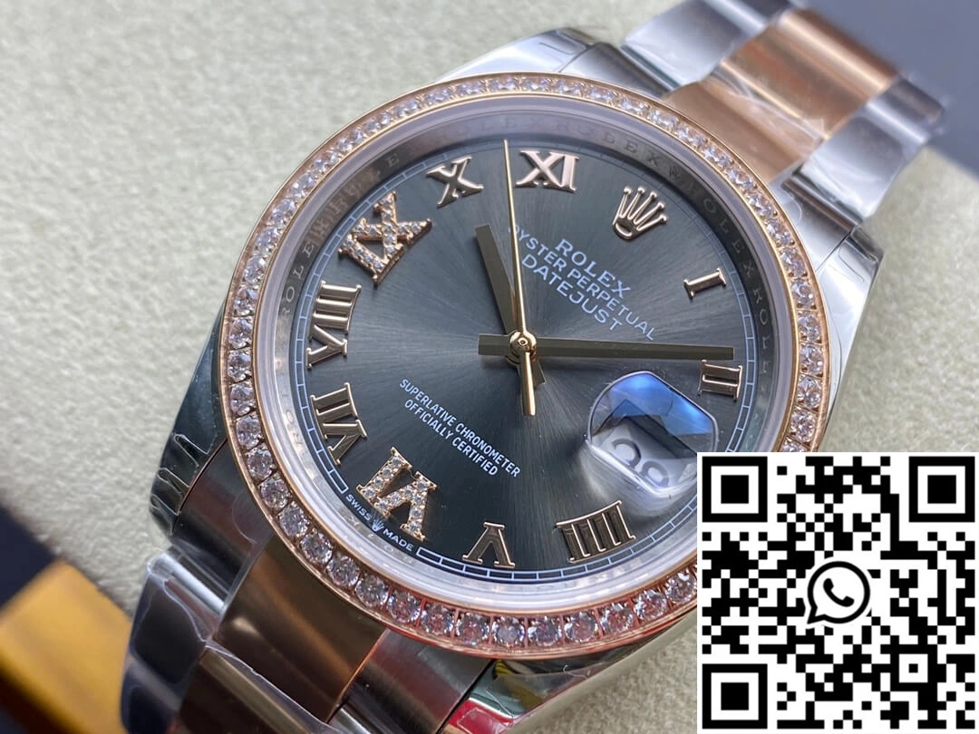 Reliable Rolex Datejust M126281RBR-0012 EW Factory Diamond-set Bezel 732