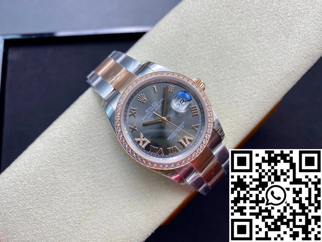 Reliable Rolex Datejust M126281RBR-0012 EW Factory Diamond-set Bezel 732
