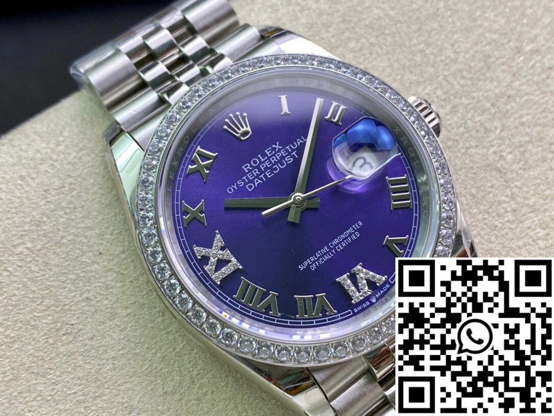 HighQuality Rolex Datejust M126284RBR-0013 EW Factory Diamond-set Bezel 750