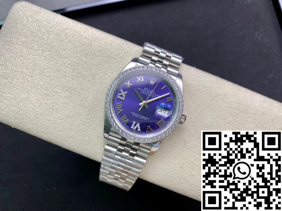 HighQuality Rolex Datejust M126284RBR-0013 EW Factory Diamond-set Bezel 750