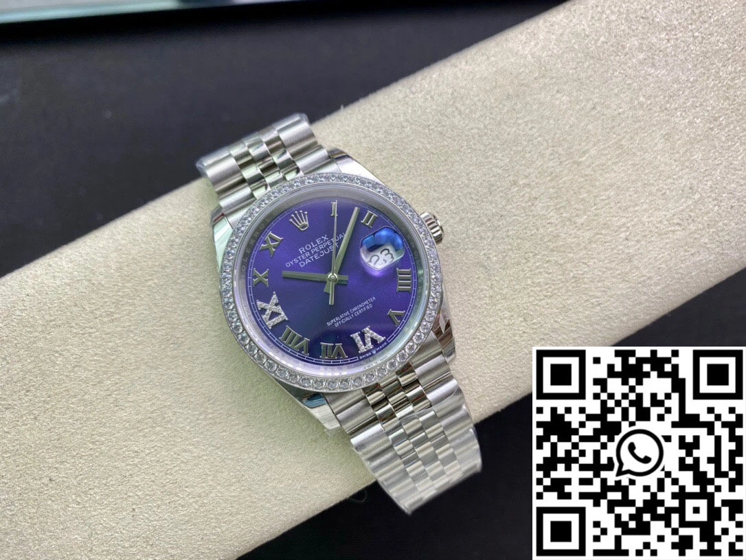 HighQuality Rolex Datejust M126284RBR-0013 EW Factory Diamond-set Bezel 750