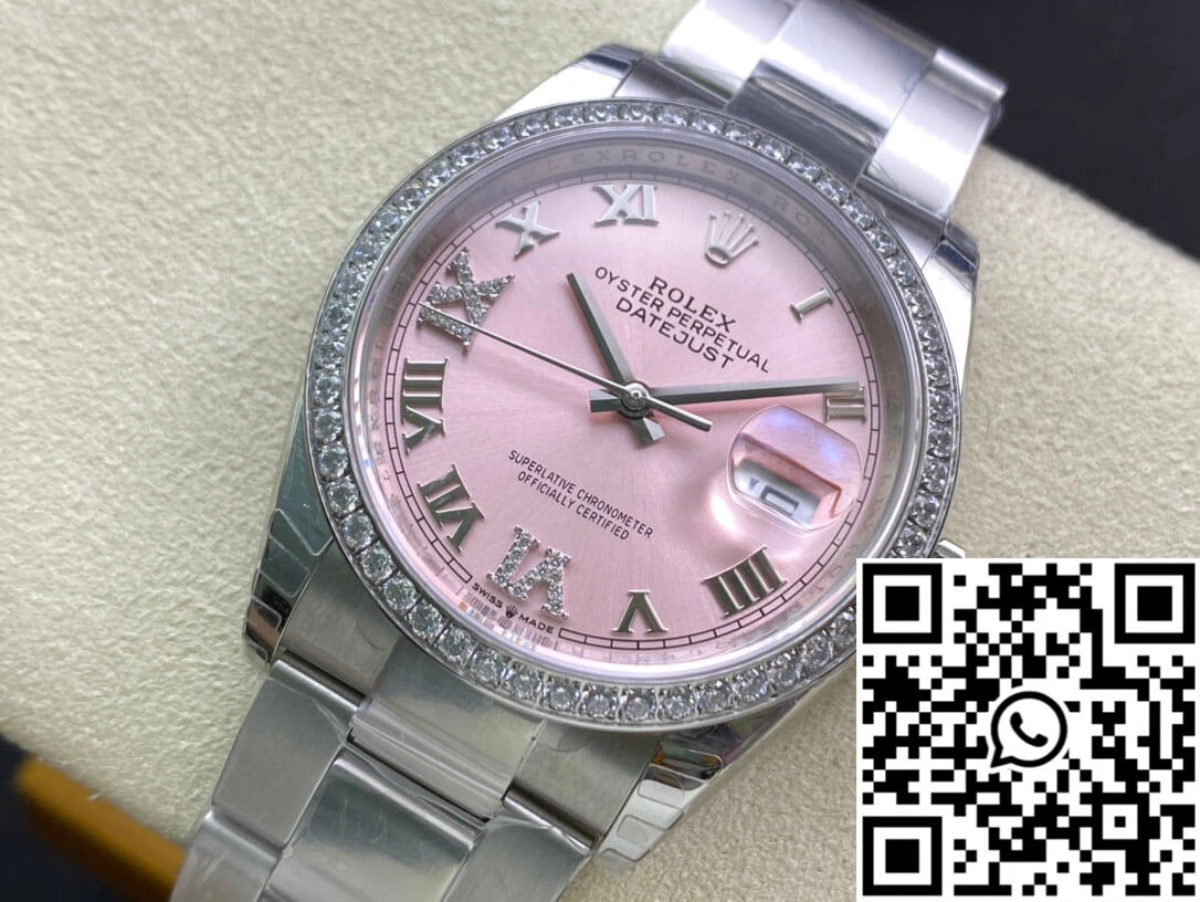Affordable Rolex Datejust M126284RBR-0024 EW Factory Diamond-set Dial 751