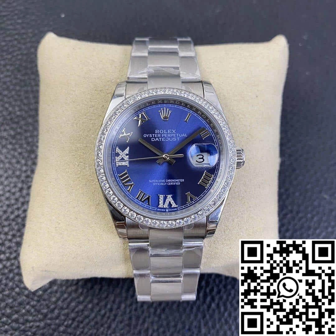 Sophisticated Rolex Datejust M126284RBR EW Factory Diamond Bezel 734