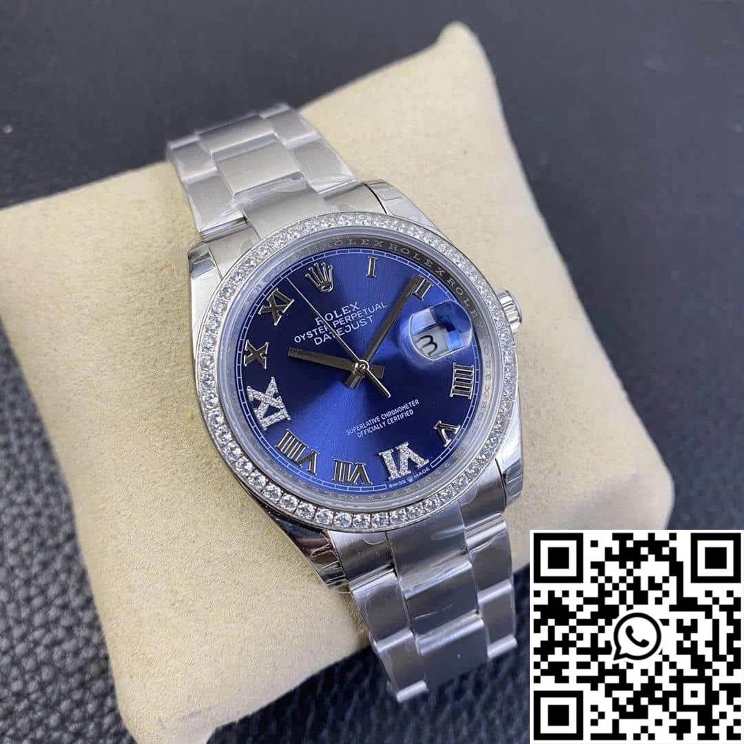 Sophisticated Rolex Datejust M126284RBR EW Factory Diamond Bezel 734