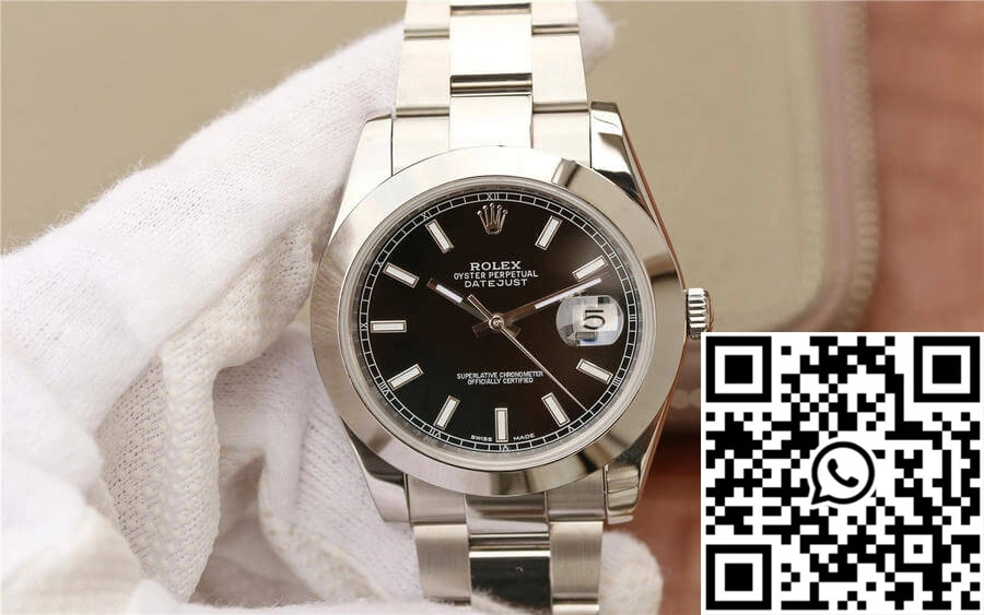 TechFriendly Rolex Datejust M126300-0011 EW Factory Black Dial 829