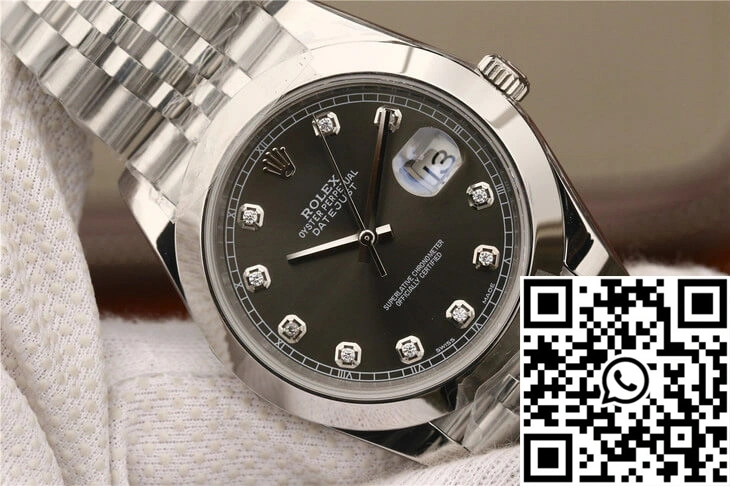 Supportive Rolex Datejust M126300 EW Factory Grey Dial 760