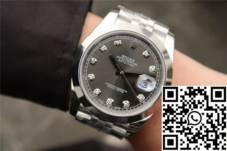 Supportive Rolex Datejust M126300 EW Factory Grey Dial 760