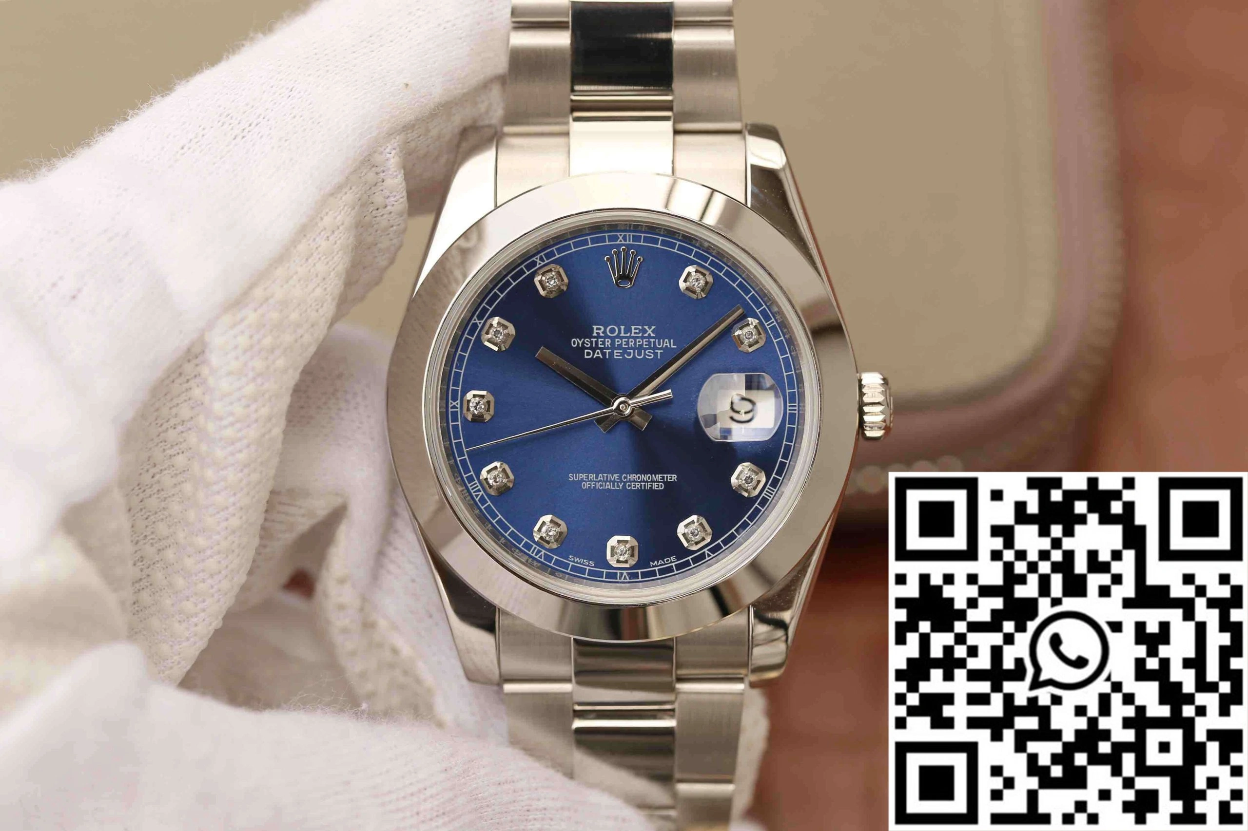 Rolex Datejust M126300 EW Factory Stainless Steel Blue Dial Casual 767