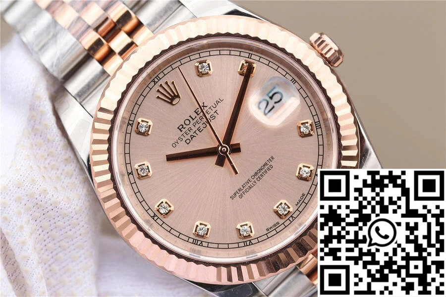 Rolex Datejust M126331-0008 EW Factory Rose Gold Sundust Dial Affordable 791