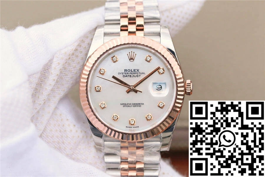 Durable Rolex Datejust M126331-0014 EW Factory White Mother-Of-Pearl Dial 768