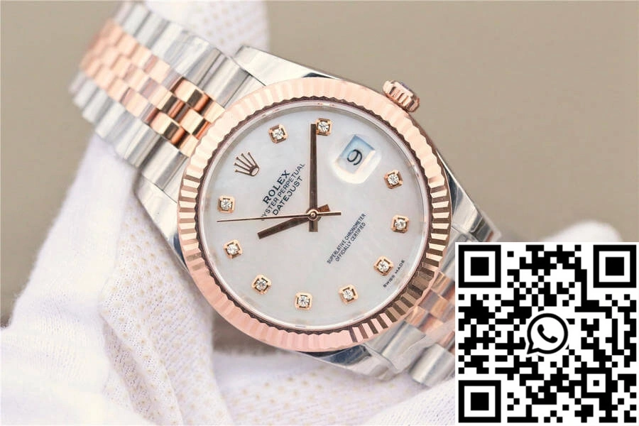 Durable Rolex Datejust M126331-0014 EW Factory White Mother-Of-Pearl Dial 768