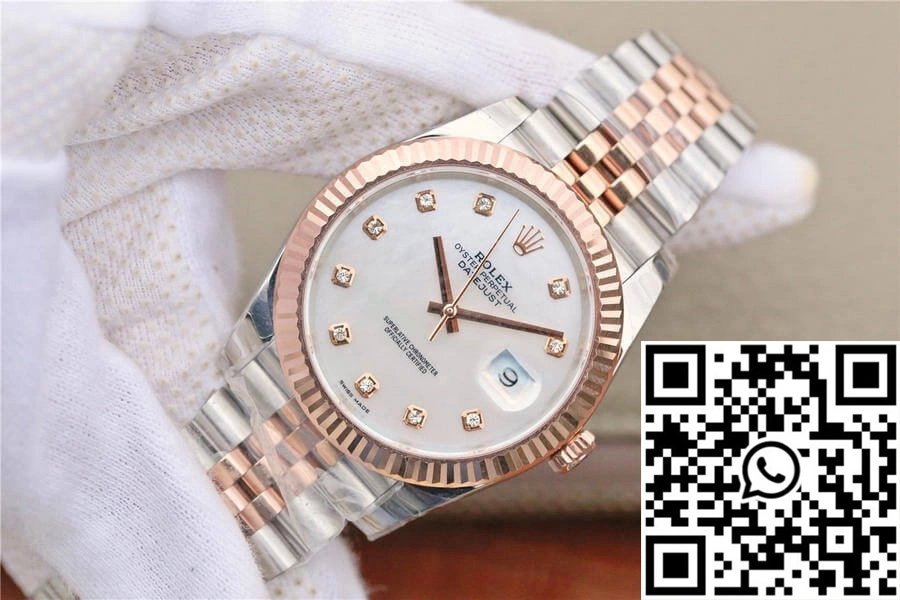 Durable Rolex Datejust M126331-0014 EW Factory White Mother-Of-Pearl Dial 768