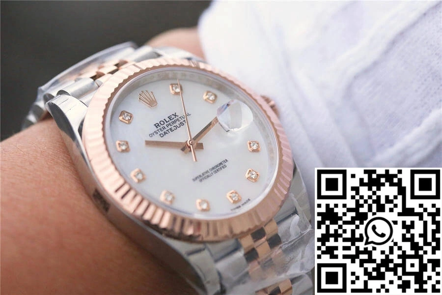 Durable Rolex Datejust M126331-0014 EW Factory White Mother-Of-Pearl Dial 768