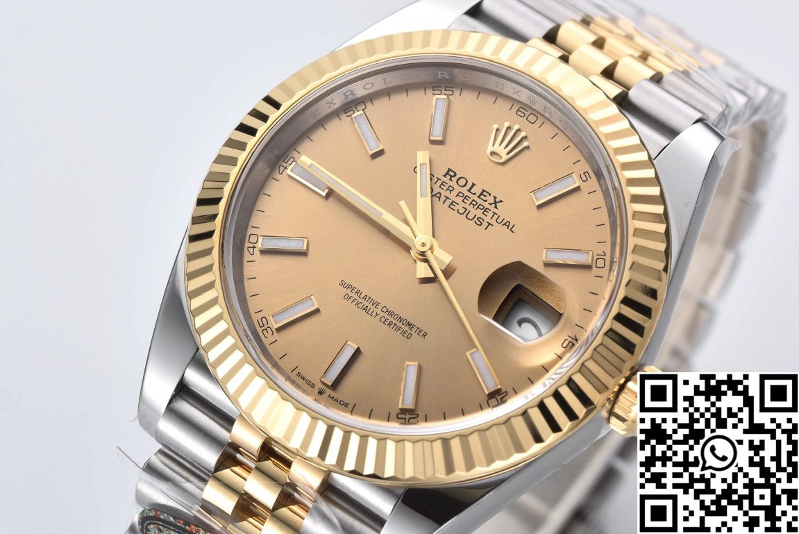 Premium Rolex Datejust M126333-0010 Clean Factory Gold Dial 835