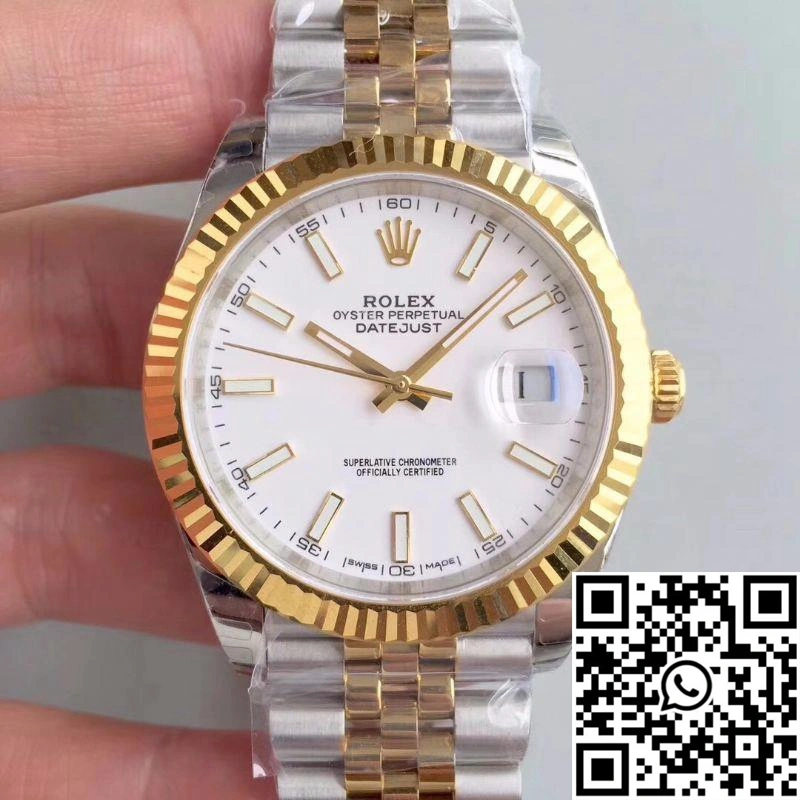 Snug Rolex Datejust M126333-0016 EW Factory White Dial 784