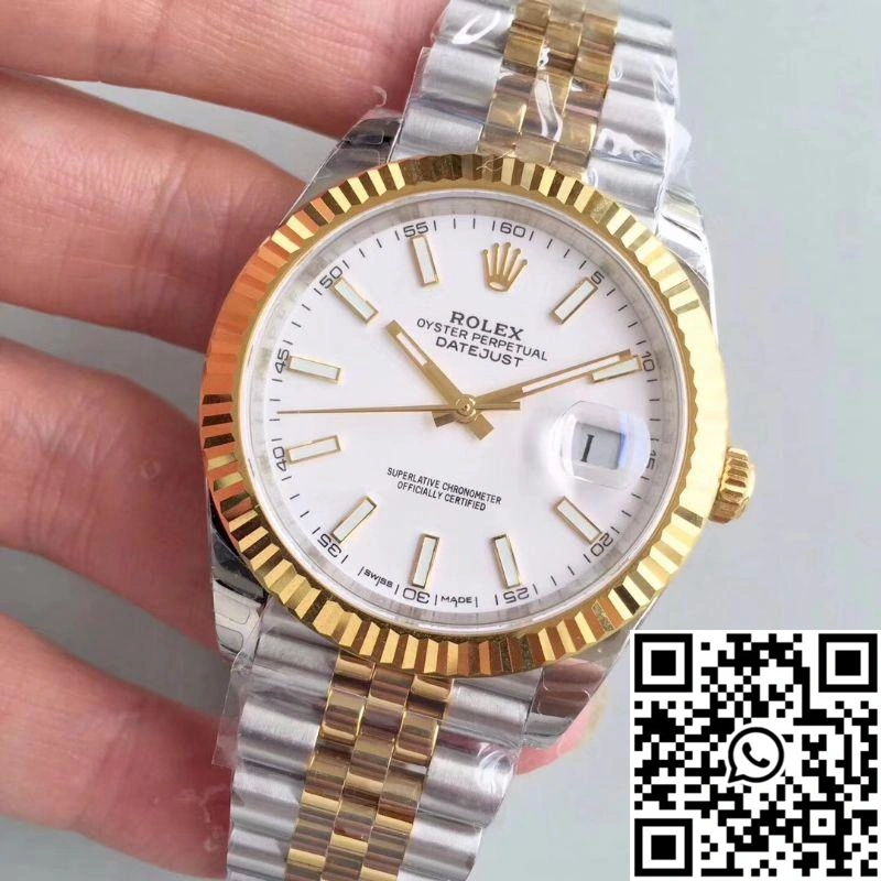 Snug Rolex Datejust M126333-0016 EW Factory White Dial 784