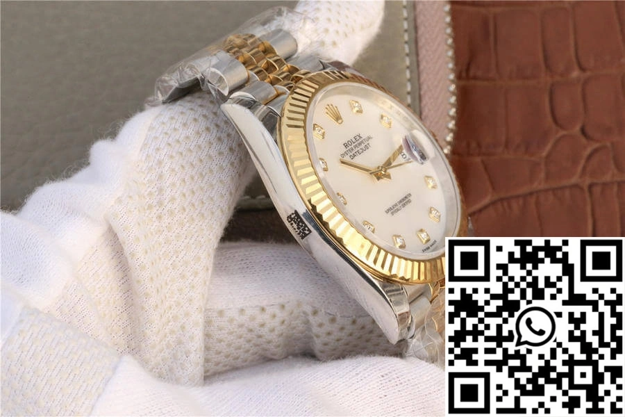 Rolex Datejust M126333-0018 EW Factory Yellow Gold White Dial Premium 836