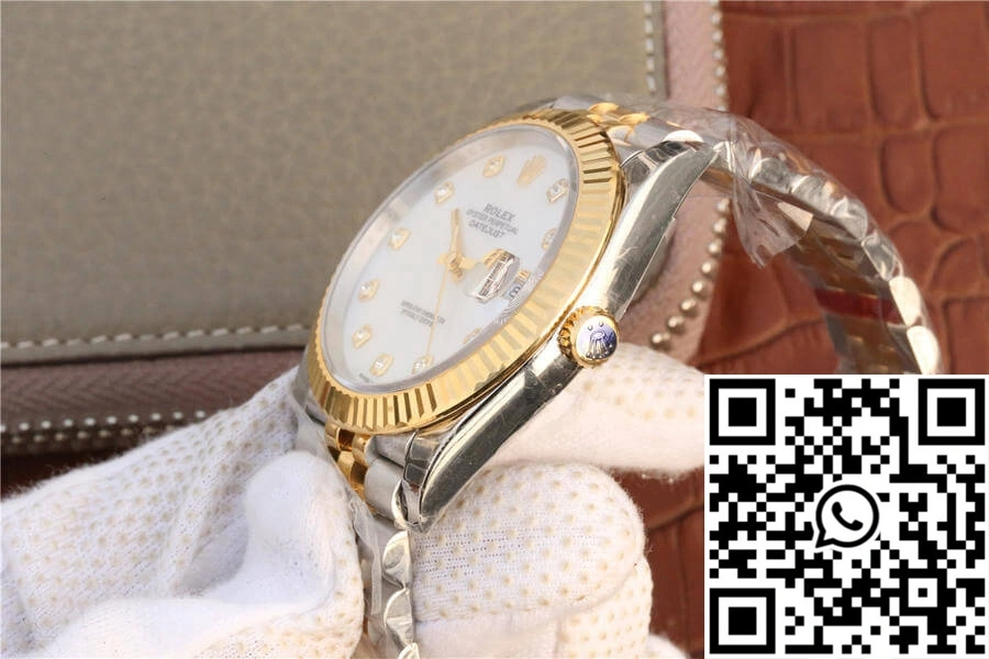 Rolex Datejust M126333-0018 EW Factory Yellow Gold White Dial Premium 836