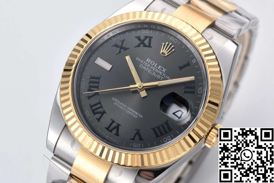 Premium Rolex Datejust M126333-0019 Clean Factory Wimbledon Grey Dial 800