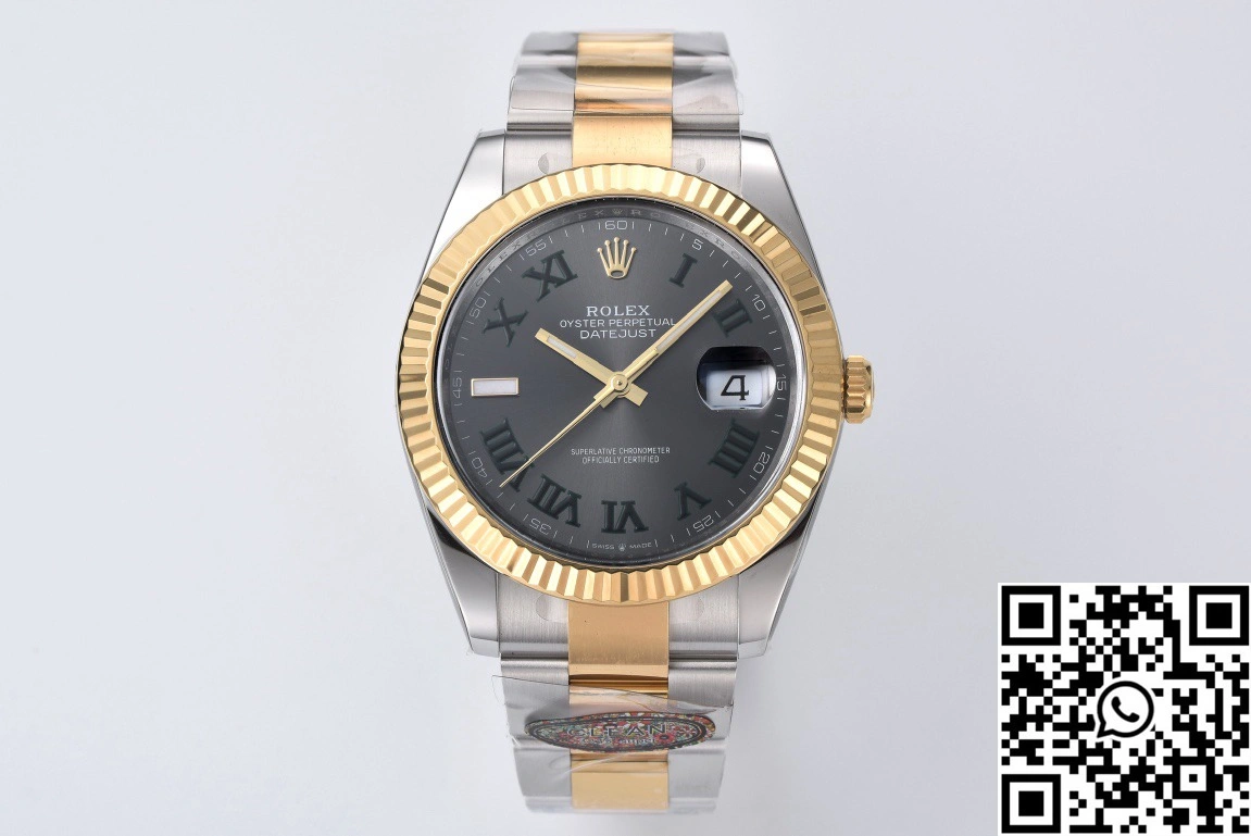 Premium Rolex Datejust M126333-0019 Clean Factory Wimbledon Grey Dial 800
